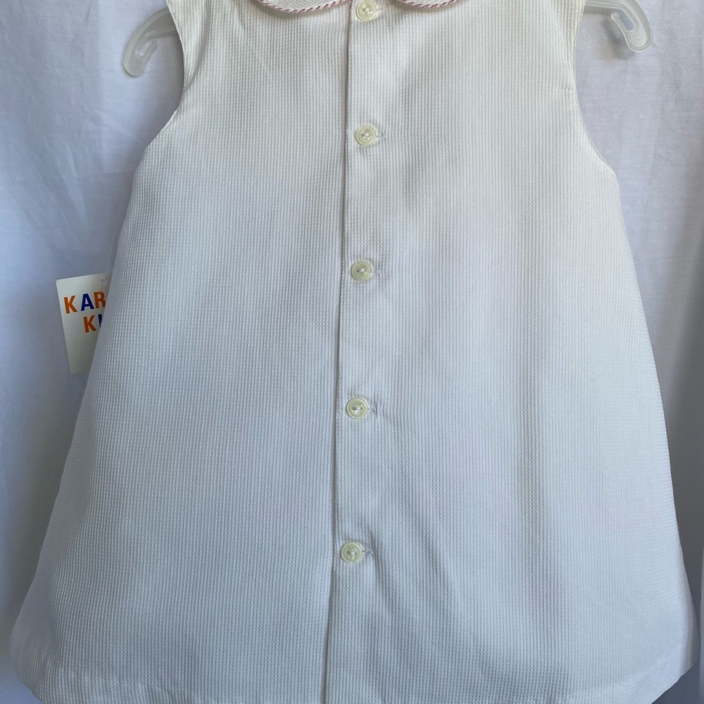 Elegant White Kids Casual Dress - Picture 2 of 3